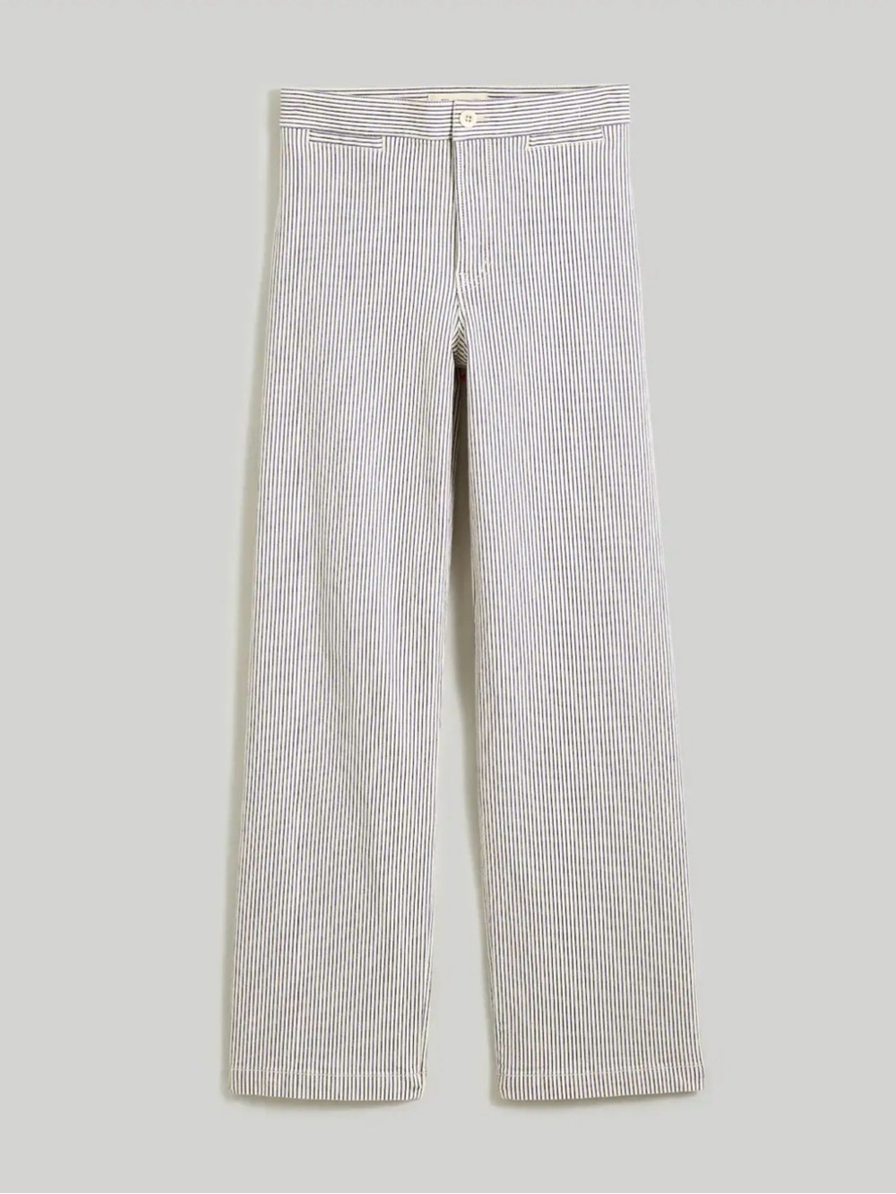 NWT Madewell Emmett Wide-Leg (Comfort Stretch) in Smoky Grape Stripe, Size 26